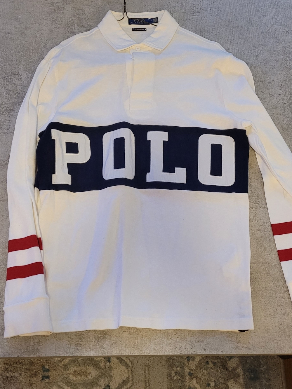 Ralph Lauren Polo Exclusive US OPEN "POLO & TENNIS" on Back Size M.